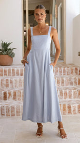 Zina Maxi Dress - Blue