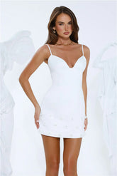 The Story Unfolds Mini Dress White